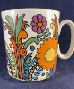 Villeroy en Boch 'Acapulco' mok/ beker met oor Ø 7,3 cm hoog 8,4 cm.