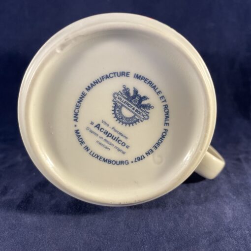Villeroy en Boch 'Acapulco' mok/ beker met oor Ø 7,3 cm hoog 8,4 cm. - Afbeelding 2