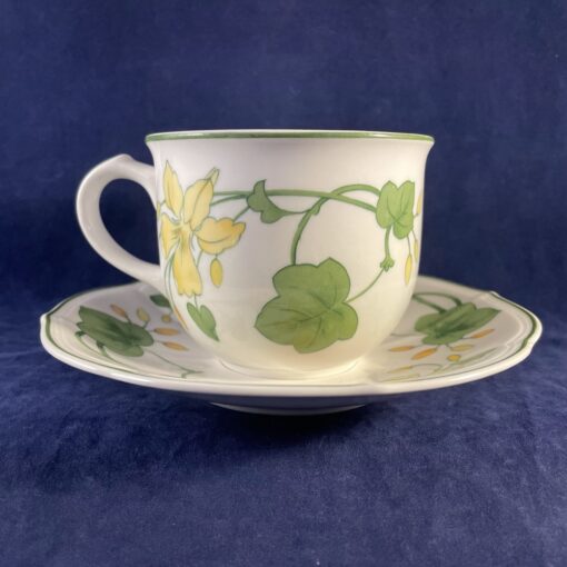 Villeroy en Boch Geranium grote koffiekop en schotel Ø kopje 8,5 cm, hoog 6,8 cm - Afbeelding 3