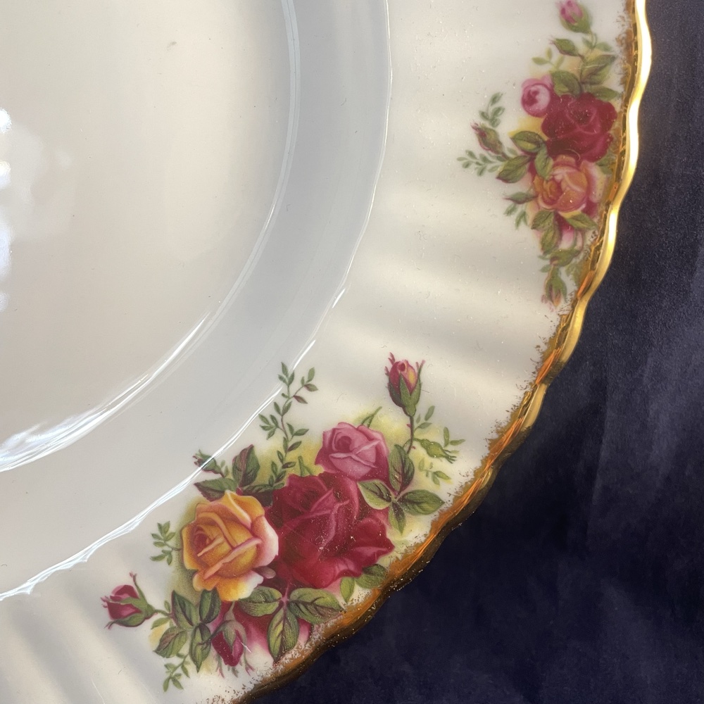 Royal Albert 'Old Country Roses' vleesschaal 38 x 30 cm - Afbeelding 3