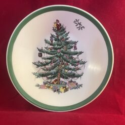 Spode 'Christmas tree' compoteschaaltje Ø 13 cm, hoog 3 cm.  Made in England - Afbeelding 3