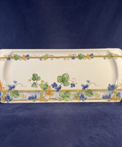 Luneville 'Vignes' cakeschaal 37 x 14,7 cm.