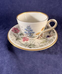 Krautheim,Selb Bavaria Wiesengrund espresso kop en schotel, hoog 5 cm, Ø kopje 6,5 cm Scene M