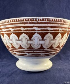 Societe Ceramique 'Bali' kastkom/ kom op voet Ø 13 cm hoog 8 cm.