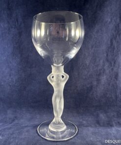 Set van 9 franse wittewijnglazen met Venus hoog 17 cm.