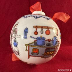 Hutschenreuther kerstbal Ø 6 cm jaar 1995  ontwerp Ole Winther.