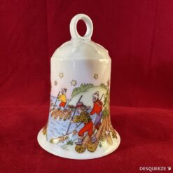 Hutschenreuther kerstklokje decor 1998 hoog 7 cm 'The Raftsmen'