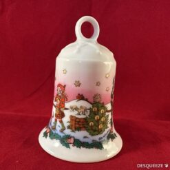 Hutschenreuther kerstklokje decor 2001 hoog 7 cm 'highlands'