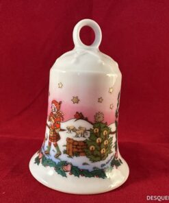Hutschenreuther kerstklokje decor 2001 hoog 7 cm 'highlands'