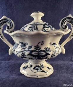 blue danube pot met oren en deksel