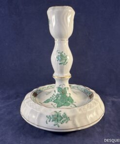 Herend Apponyi groen kandelaar hoog 14,5 cm nr 7915