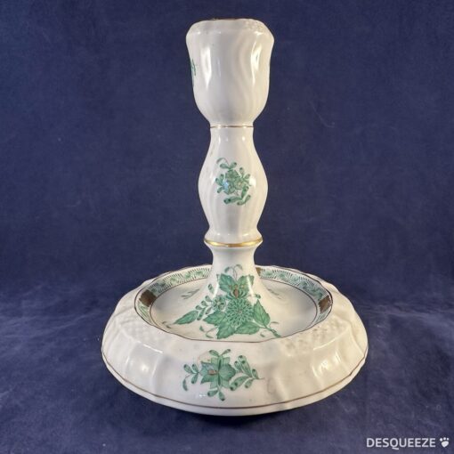 Herend Apponyi groen kandelaar hoog 14,5 cm nr 7915