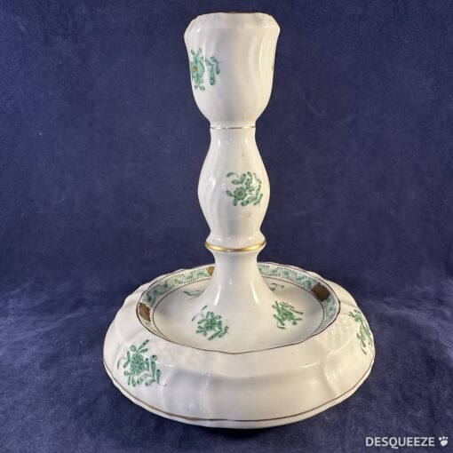 Herend Apponyi groen kandelaar hoog 14,5 cm nr 7915 - Afbeelding 2