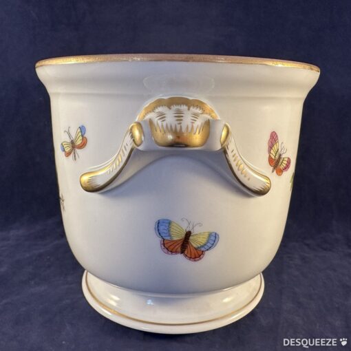 Herend Rothschild cachepot nr 7214, hoogte 12 cm Ø 14 cm. - Afbeelding 3