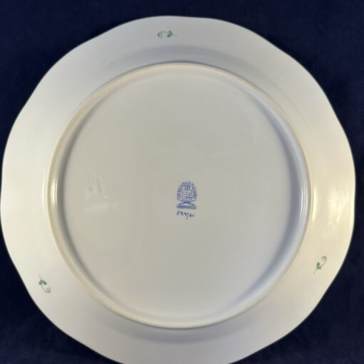Herend dinerbord, decor Apponyi groen Ø 25,5 cm nr. 524. - Afbeelding 2
