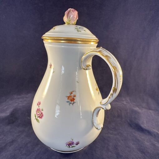 Meissen koffiepot met strooibloemmotief - Streublümchen hoog 22 cm - Afbeelding 3