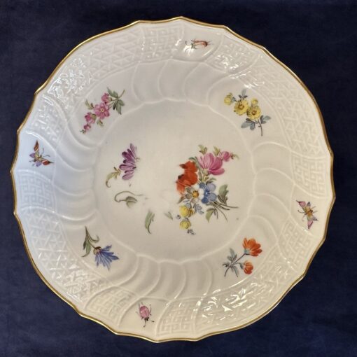 Meissen gebaksbord met strooibloemmotief - Streublümchen Ø 19,5 cm
