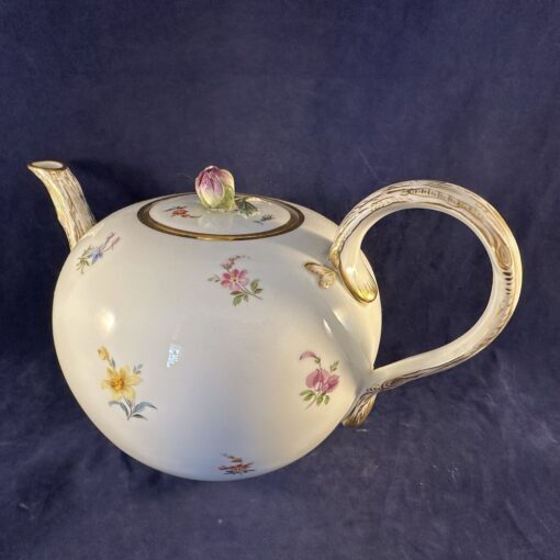 Meissen theepot met strooibloemmotief - Streublümchen hoog 14 cm - Afbeelding 2