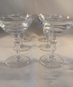 Set van 6 champagne coupes