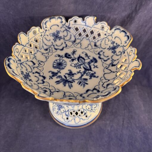 Meissen Zwiebelmuster - Blue Onion tazza/ schaal op voet