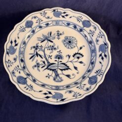 Meissen zwiebelmuster grote ronde serveerschaal Ø 31,5 cm, diep 5 cm. 