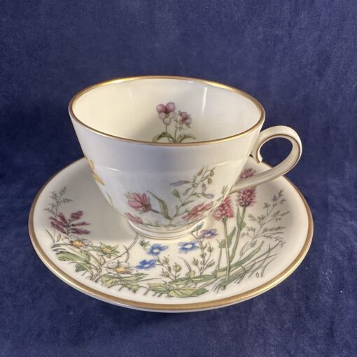 Krautheim,Selb Bavaria Wiesengrund koffiekop en schotel, hoog 6 cm, Ø kopje 8 cm (scene G) - Afbeelding 2