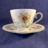 Krautheim,Selb Bavaria Wiesengrund koffiekop en schotel, hoog 6 cm, Ø kopje 8 cm (scene J)