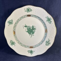 Herend dessertbord, decor Apponyi groen Ø 20,5 cm nr. 519