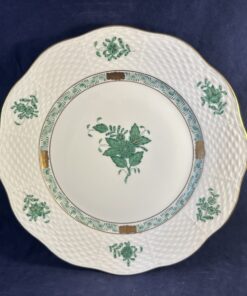 Herend dessertbord, decor Apponyi groen Ø 20,5 cm nr. 519
