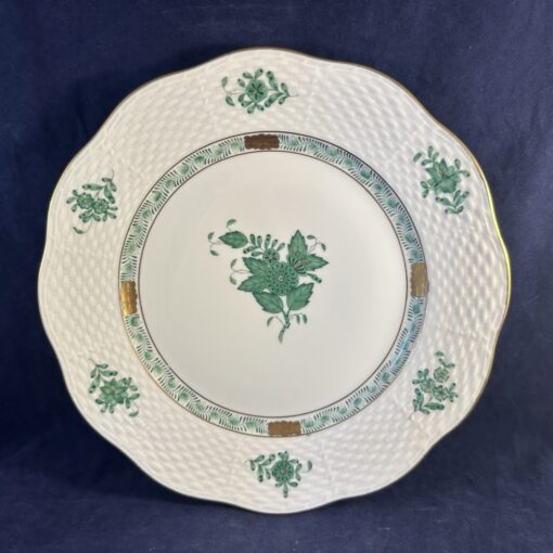 Herend dessertbord, decor Apponyi groen Ø 20,5 cm nr. 519