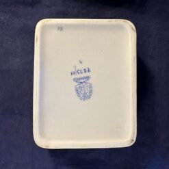Herend Apponyi groen doosje recht bakje met deksel, hoog 4 cm, 9,5 x 7,8 cm.nr. 7993