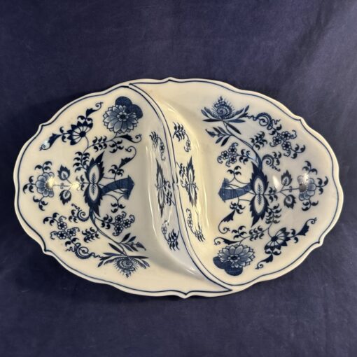 Blue Danube tweevakschaal 28 x 19 cm. hoog 6 cm - Afbeelding 2
