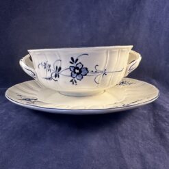 Villeroy & Boch Vieux Luxembourg soepkom en schotel, Ø kom 12,7 cm, hoog 5,7 cm