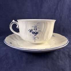 Villeroy & Boch Vieux Luxembourg theekop en schotel, Ø kop 9 cm, hoog 5,5 cm