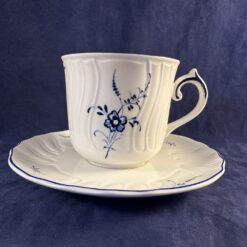 Villeroy & Boch Vieux Luxembourg koffiekop en schotel, Ø kop 7,2 cm, hoog 6,7 cm