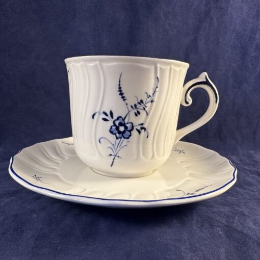 Villeroy & Boch Vieux Luxembourg koffiekop en schotel, Ø kop 7,2 cm, hoog 6,7 cm