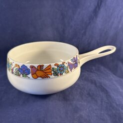Villeroy en Boch Acapulco sauspan/ fonduepan met steel, vuurvast.Ø 15 cm, hoog 7 cm.