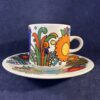 Villeroy en Boch Acapulco koffiekop en schotel, Ø kop 6,5 cm, hoog  6,5 cm