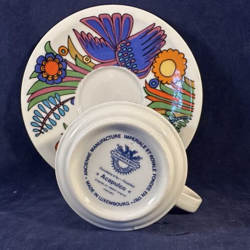Villeroy en Boch Acapulco koffiekop en schotel, Ø kop 6,5 cm, hoog  6,5 cm - Afbeelding 4