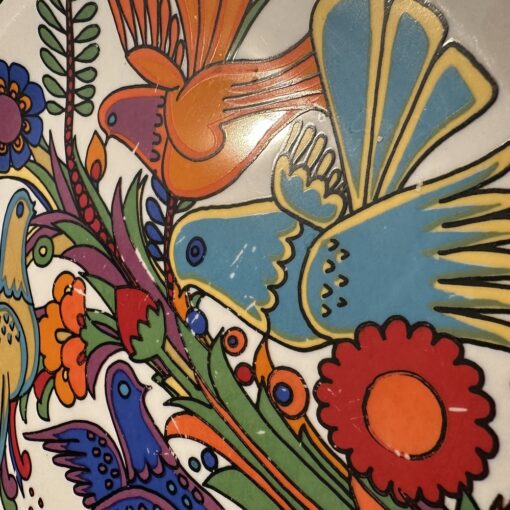 Villeroy en Boch Acapulco fruit/gebaksbord Ø 20,3 cm met dessin over het hele bord (lichte gebruikssporen, zie foto) - Afbeelding 2