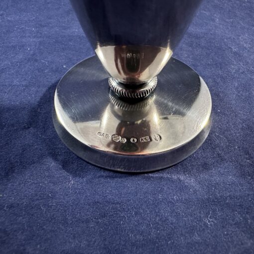 Doosje met 6 verzilverde schnaps bekertjes hoog 7 cm. - Afbeelding 2