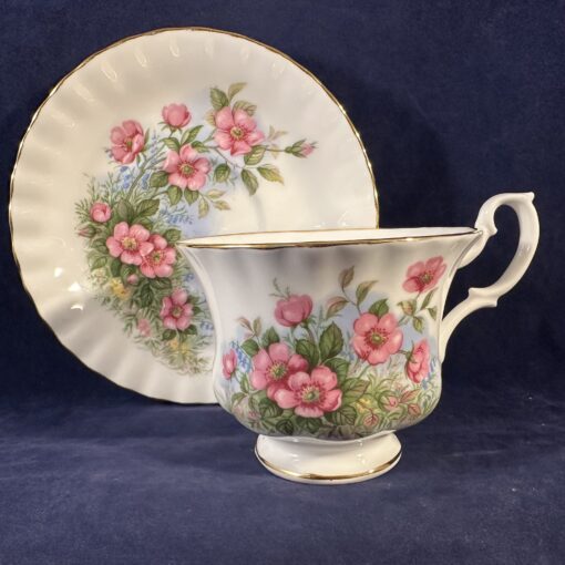 Royal Albert  herenkop met schotel met roze rozen Ø 9 cm hoog 8 cm - Afbeelding 2