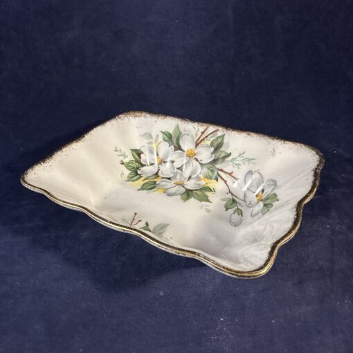 Royal Albert 'White Dogwood' bonbonschaaltje 9 x 12,5 cm hoog 2,5 cm