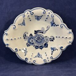 Delfts blauw schaaltje, handpainted, Ø 15 x 18,5 cm