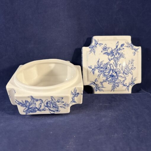 Dekselpot, met mooi bloemmotief Ø 10 x 10 cm, hoog 6,5 cm - Afbeelding 4