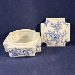 Dekselpot, met mooi bloemmotief Ø 10 x 10 cm, hoog 6,5 cm - Afbeelding 4