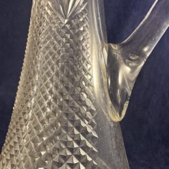Kristallen karaf met stop en handvat hoog 31 cm. Wilhelmina slijpsel Hand geslepen kristal - Afbeelding 2