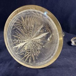 Kristallen karaf met stop en handvat hoog 31 cm. Wilhelmina slijpsel Hand geslepen kristal - Afbeelding 4