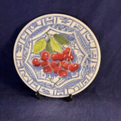 Gien 'oiseau bleu au fruit' ontbijtbord
