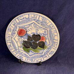 Gien 'oiseau bleu au fruit' ontbijtbord